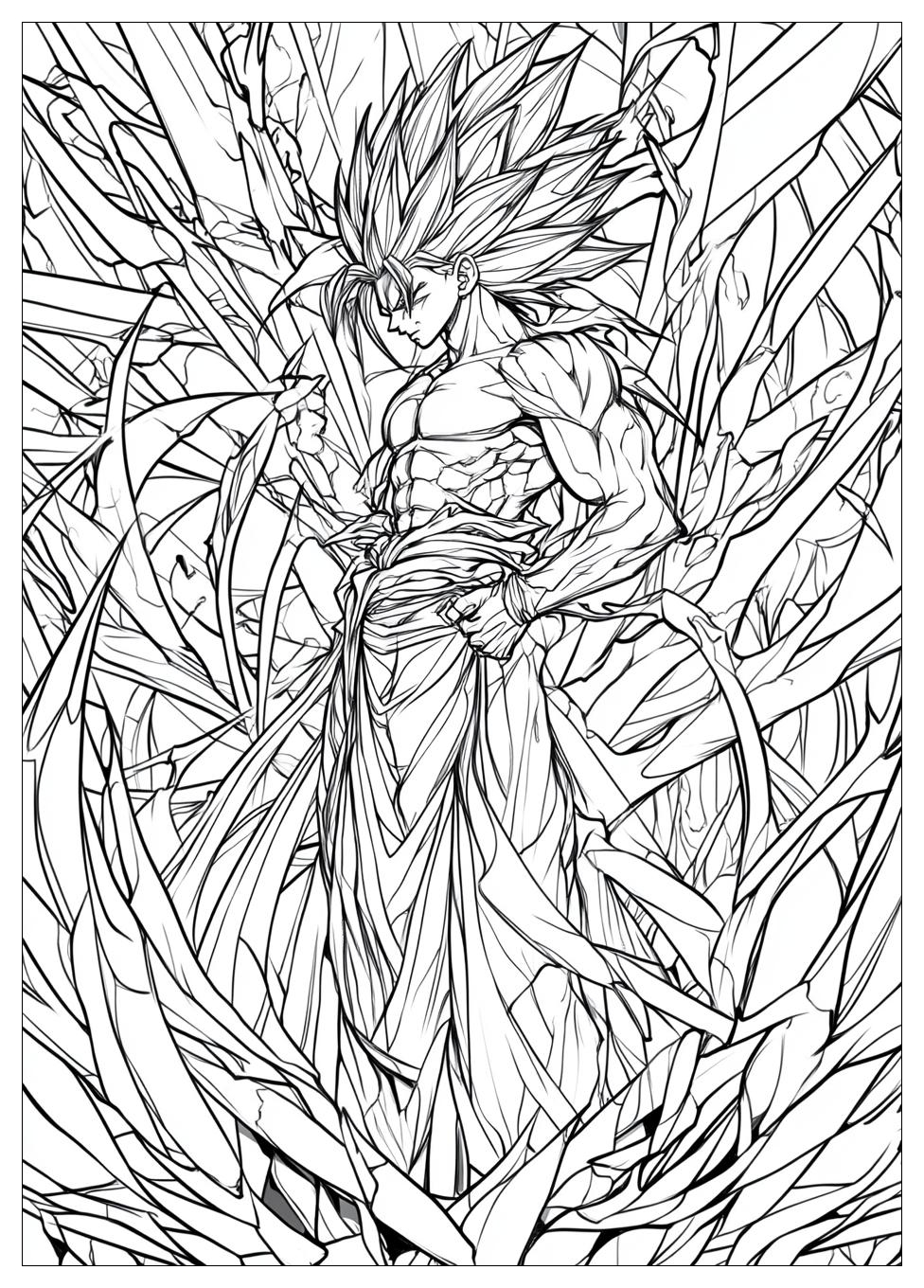 Son Goku Ultra Instinct Ausmalbilder 19
