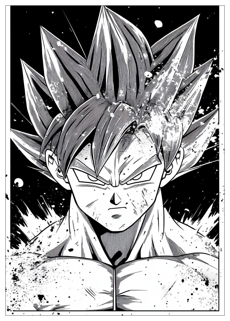 Son Goku Ultra Instinct Ausmalbilder 2
