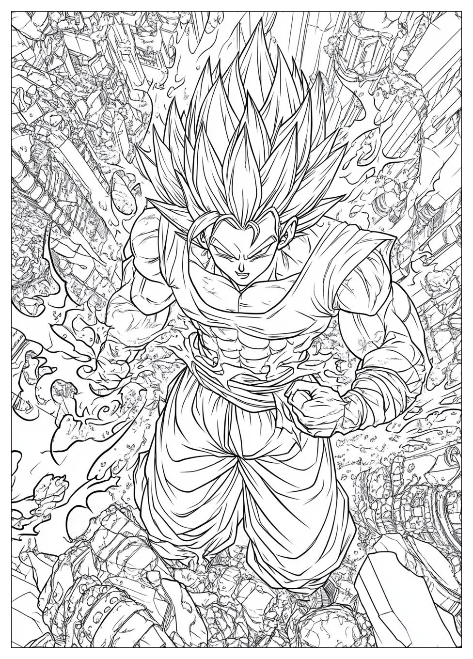 Son Goku Ultra Instinct Ausmalbilder 23