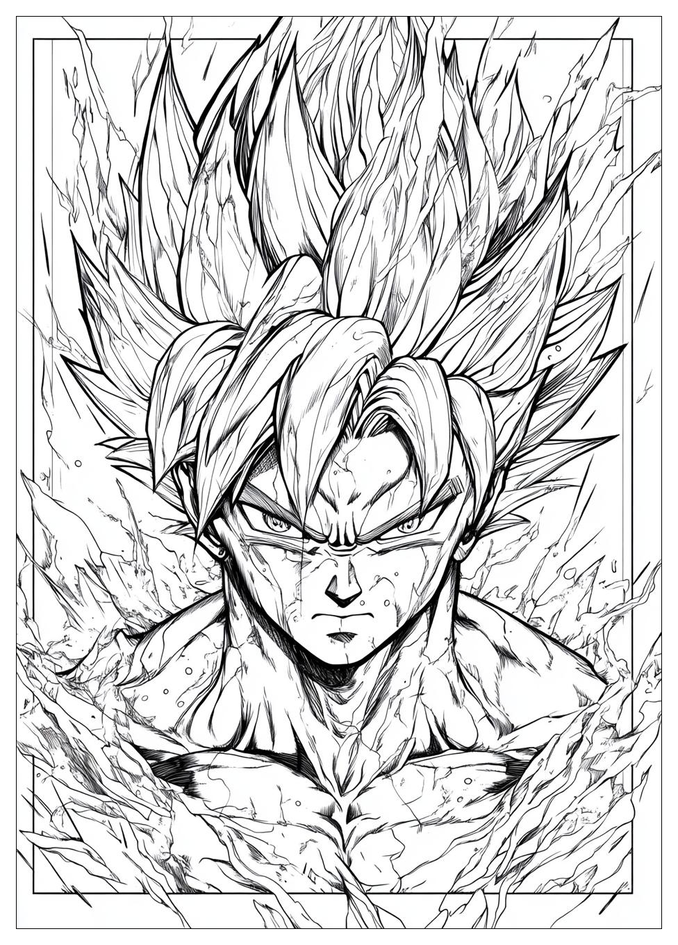 Son Goku Ultra Instinct Ausmalbilder 24
