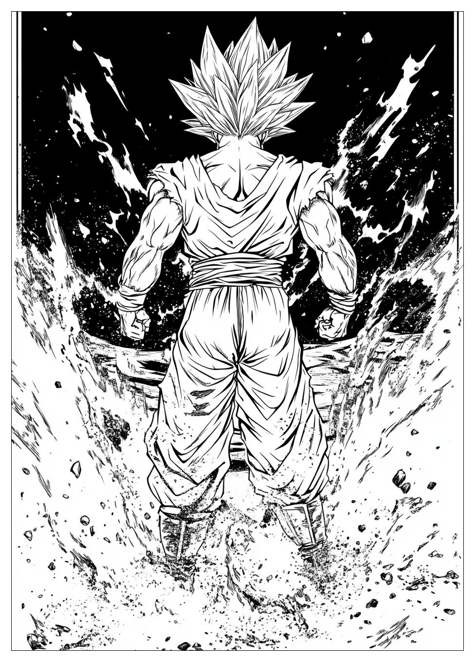 Son Goku Ultra Instinct Ausmalbilder 3