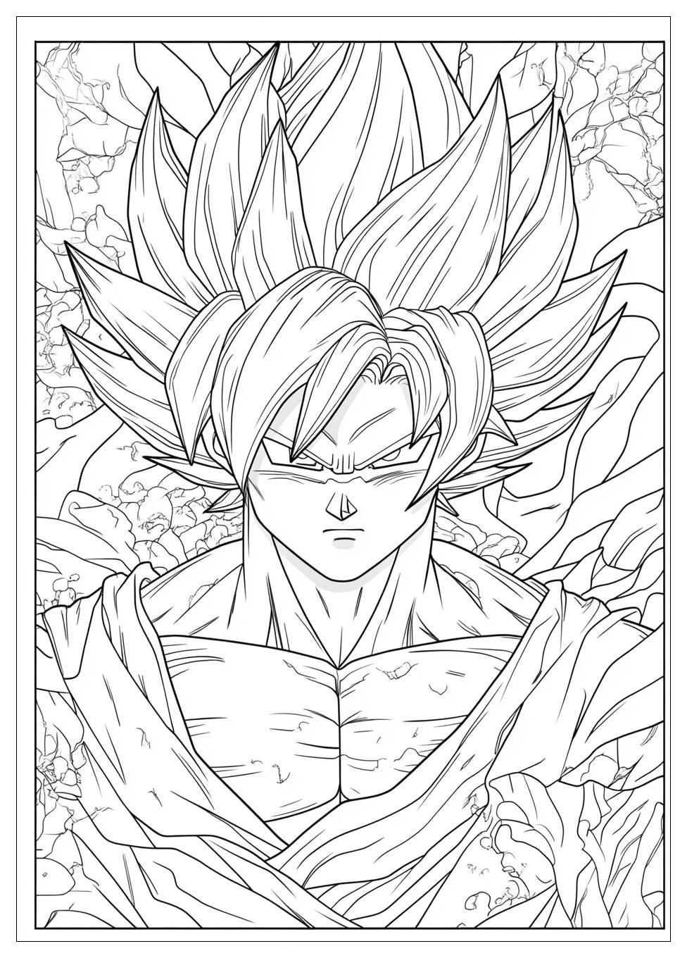 Son Goku Ultra Instinct Ausmalbilder 4