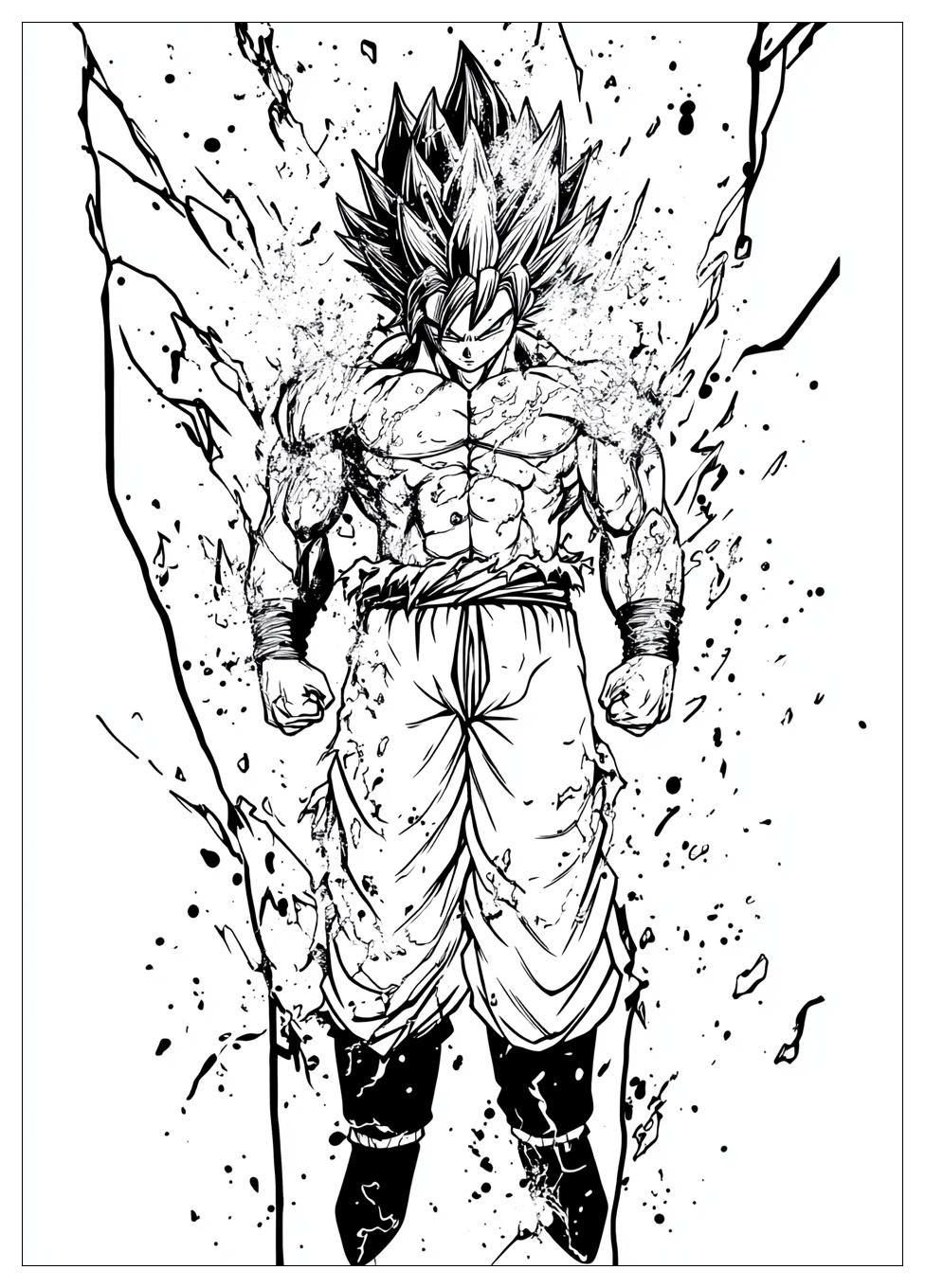 Son Goku Ultra Instinct Ausmalbilder 6