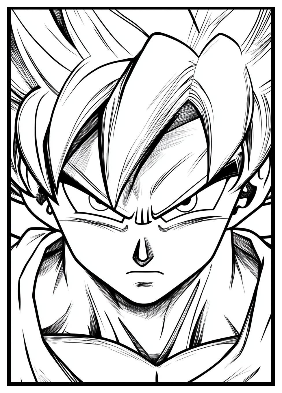 Son Goku Ultra Instinct Ausmalbilder 7