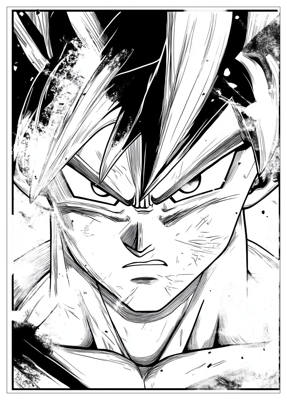 Son Goku Ultra Instinct Ausmalbilder 8