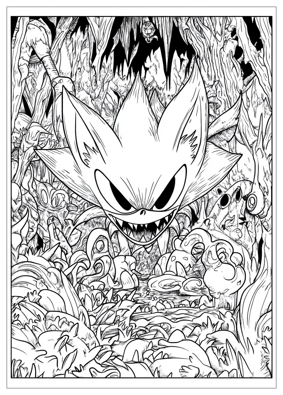 Sonic Shadow Ausmalbilder 14