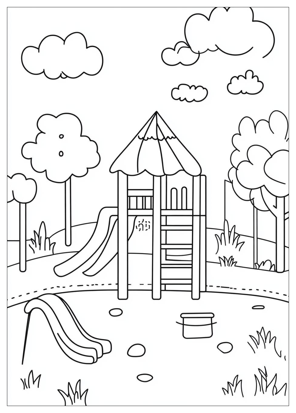 Spielplatz Ausmalbilder 1