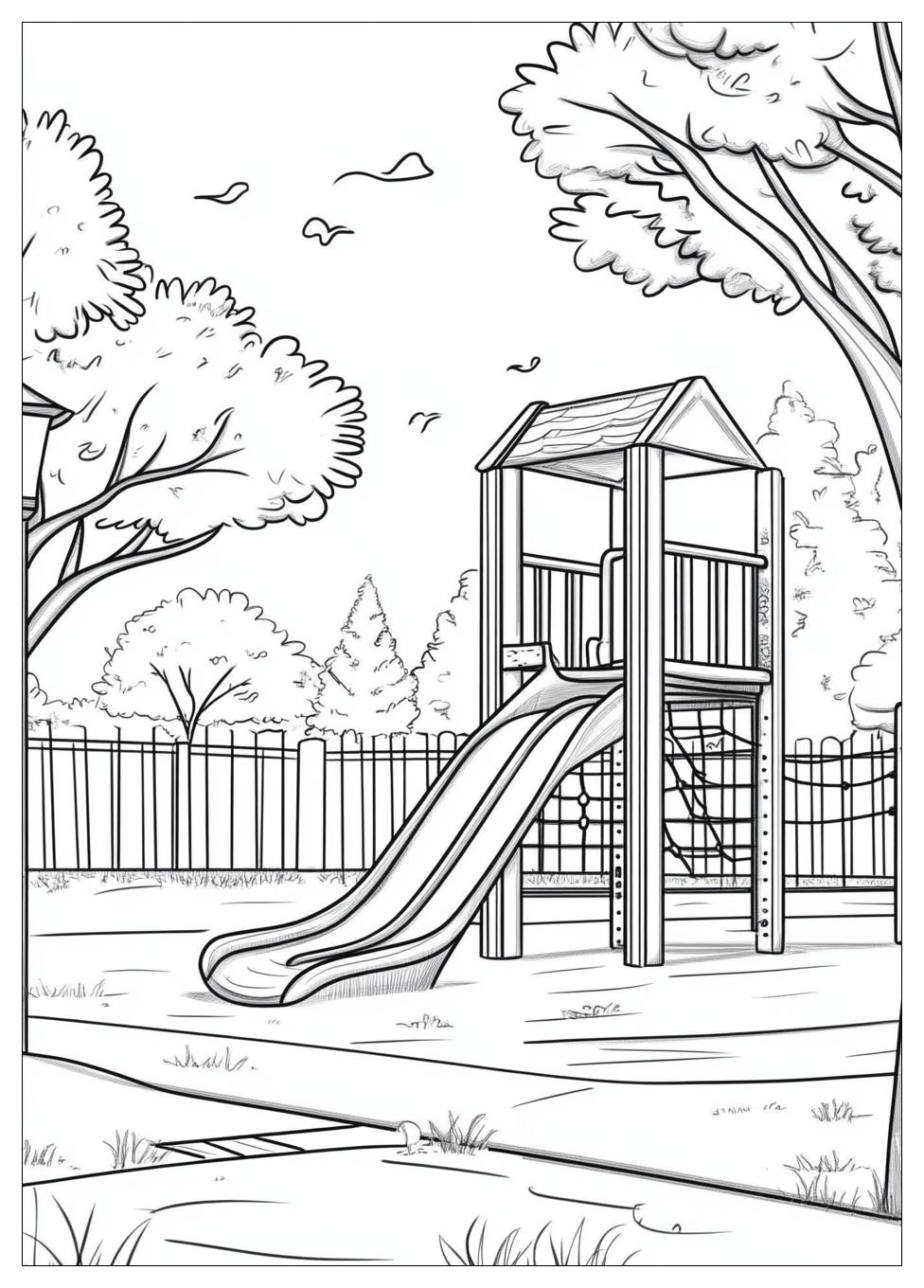 Spielplatz Ausmalbilder 10