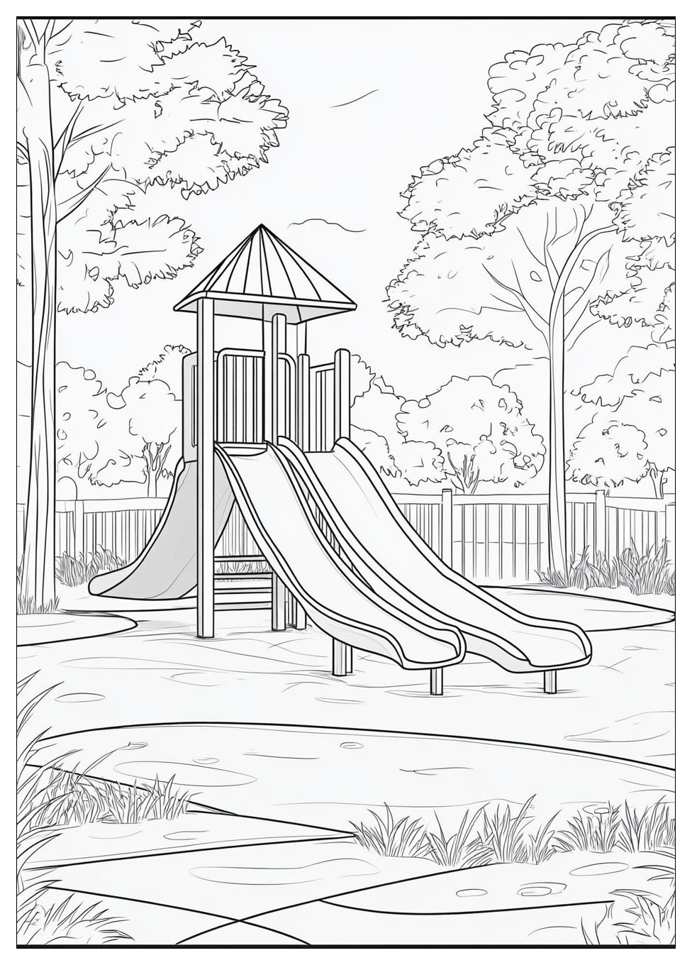 Spielplatz Ausmalbilder 11