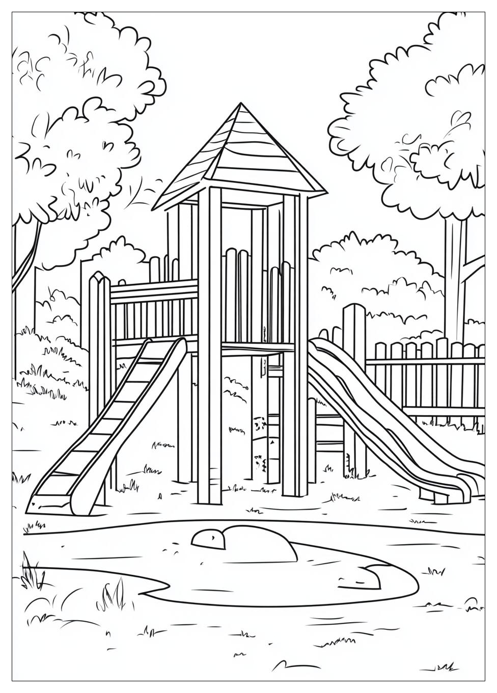 Spielplatz Ausmalbilder 12