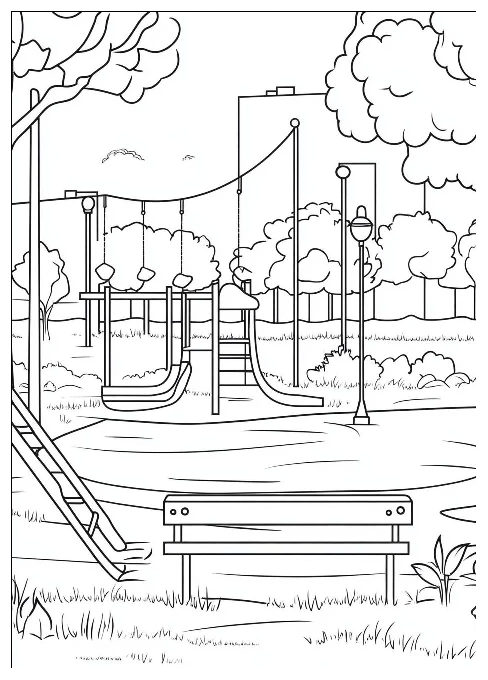 Spielplatz Ausmalbilder 14