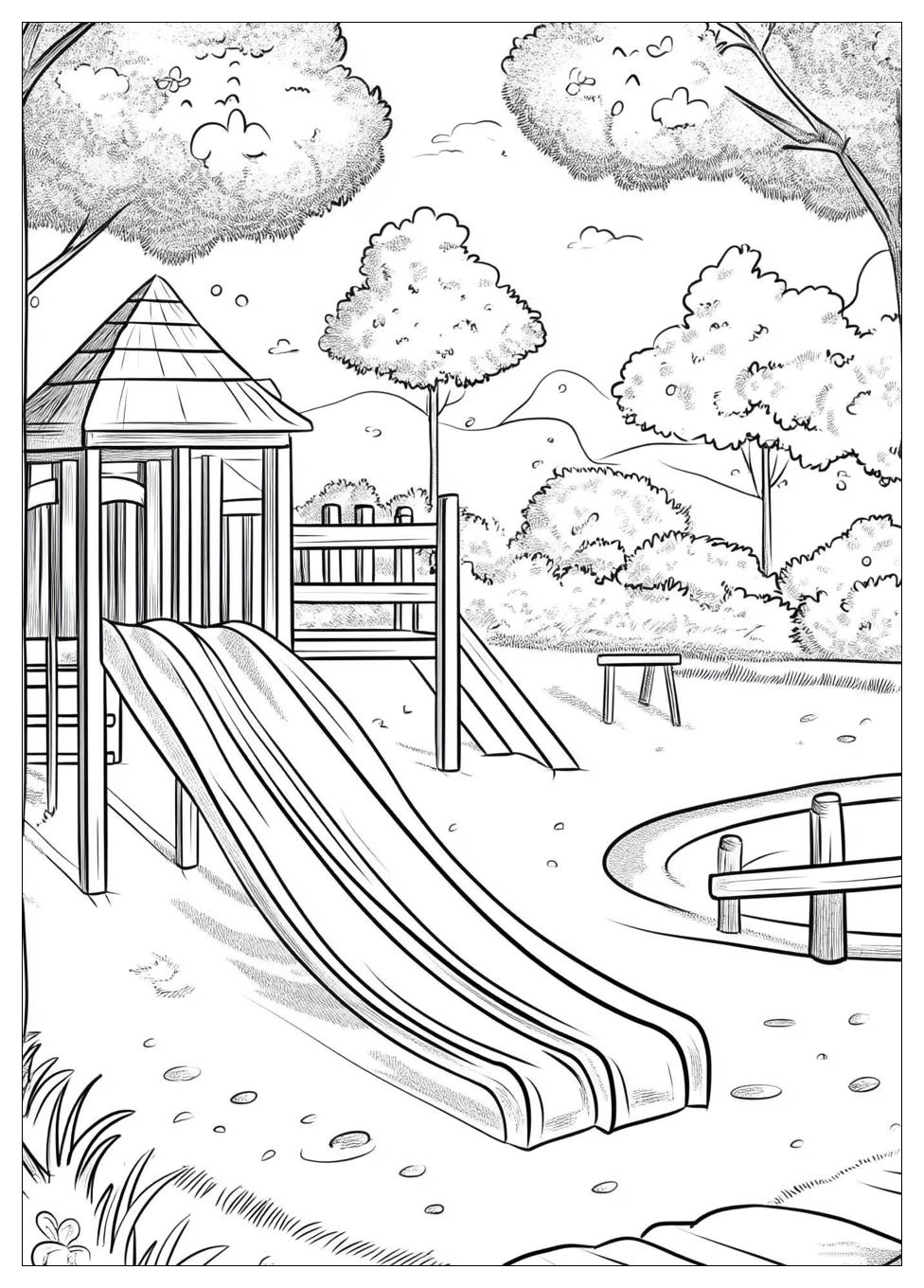 Spielplatz Ausmalbilder 15