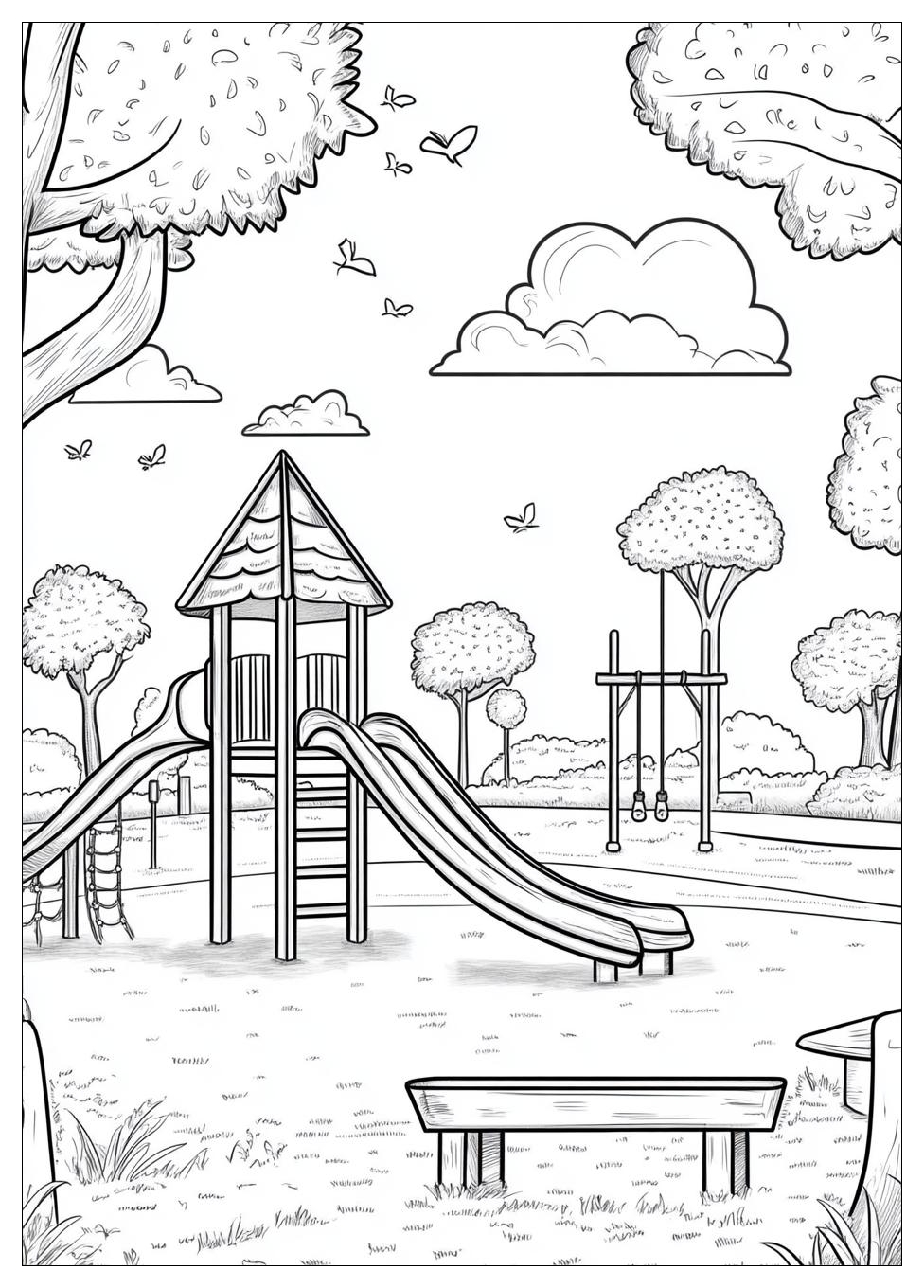 Spielplatz Ausmalbilder 17