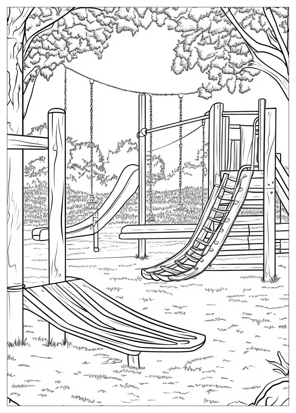 Spielplatz Ausmalbilder 21