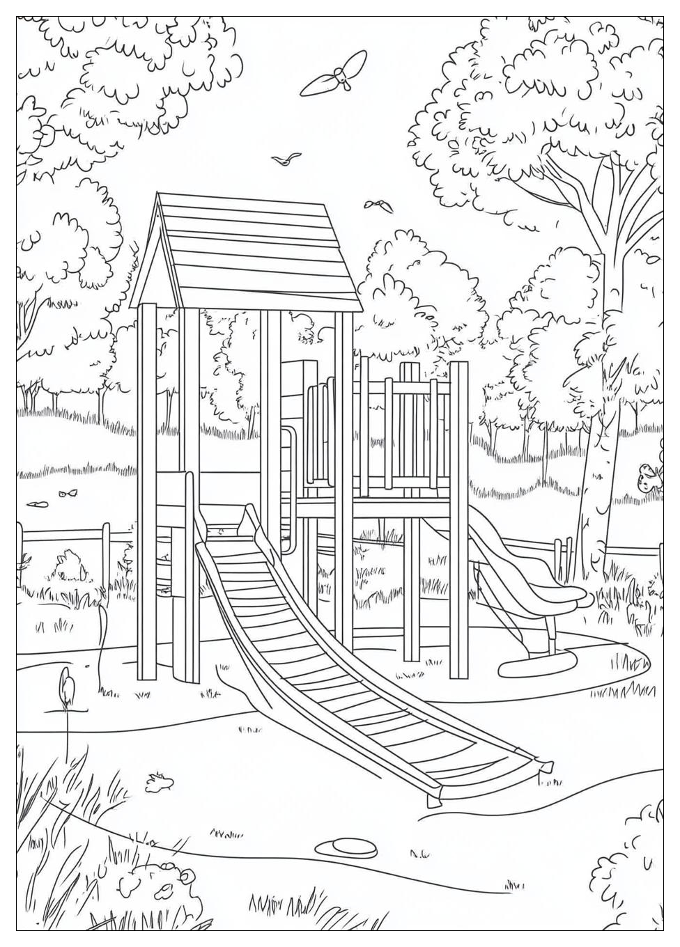 Spielplatz Ausmalbilder 22