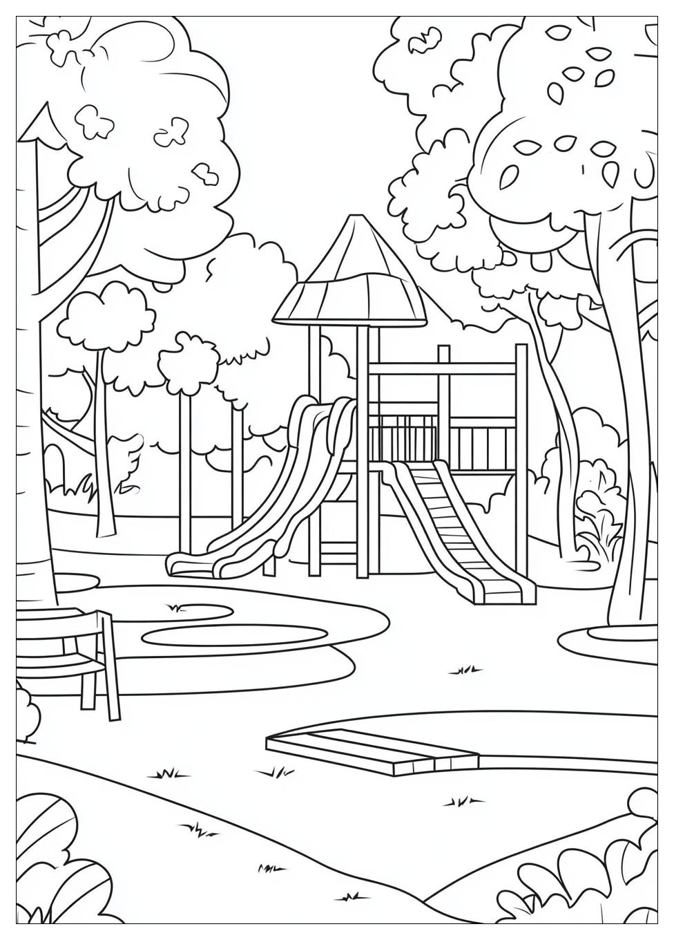 Spielplatz Ausmalbilder 24