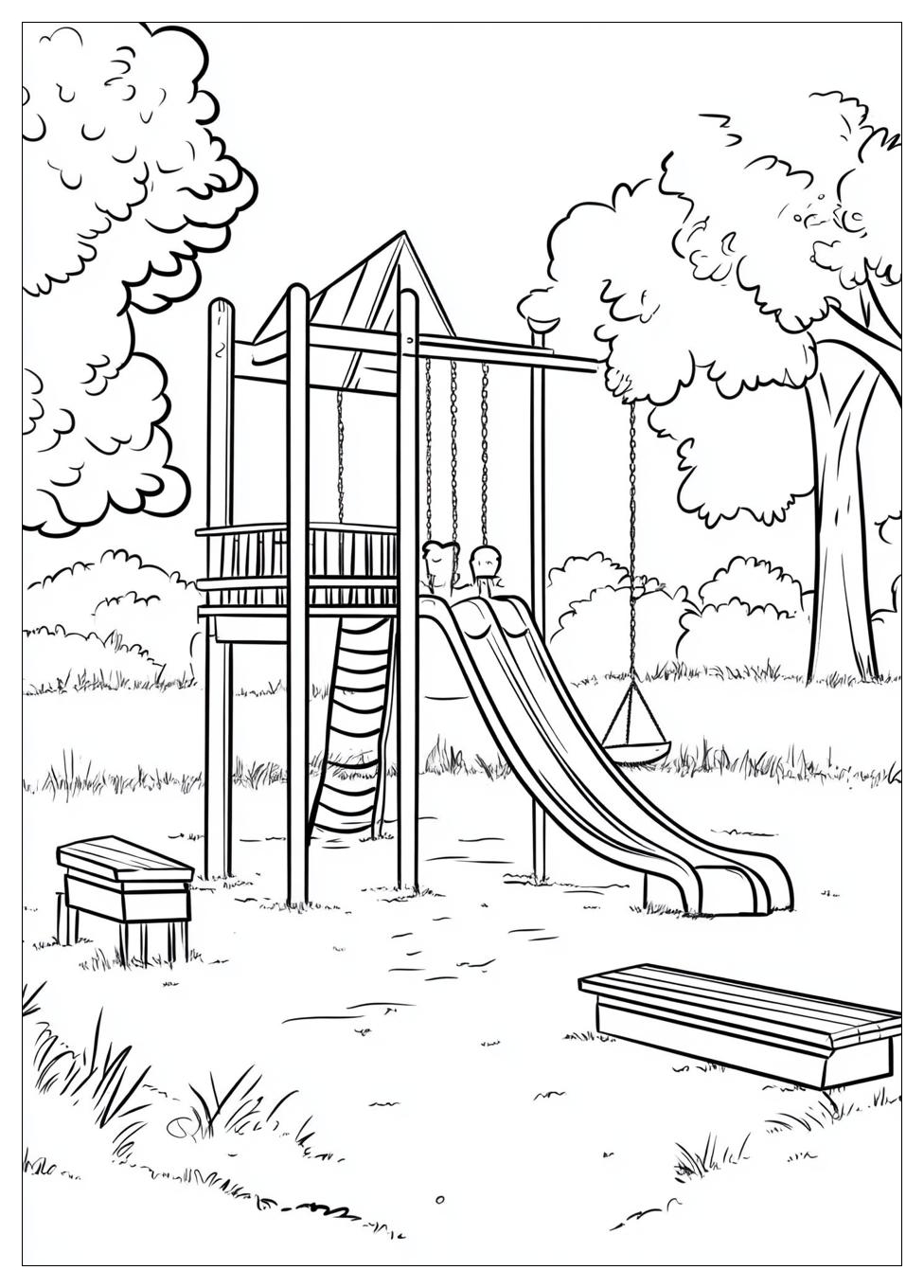 Spielplatz Ausmalbilder 3