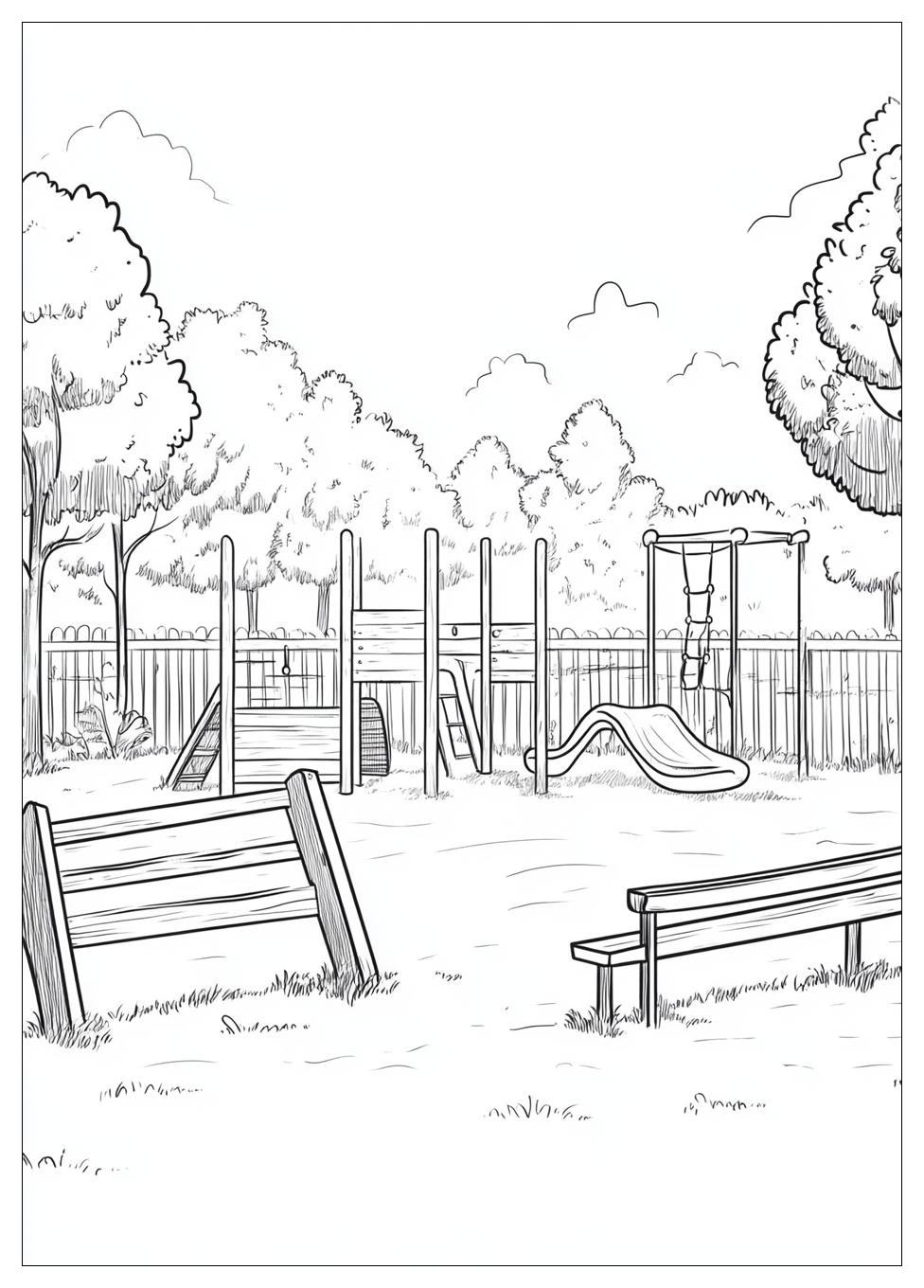 Spielplatz Ausmalbilder 4
