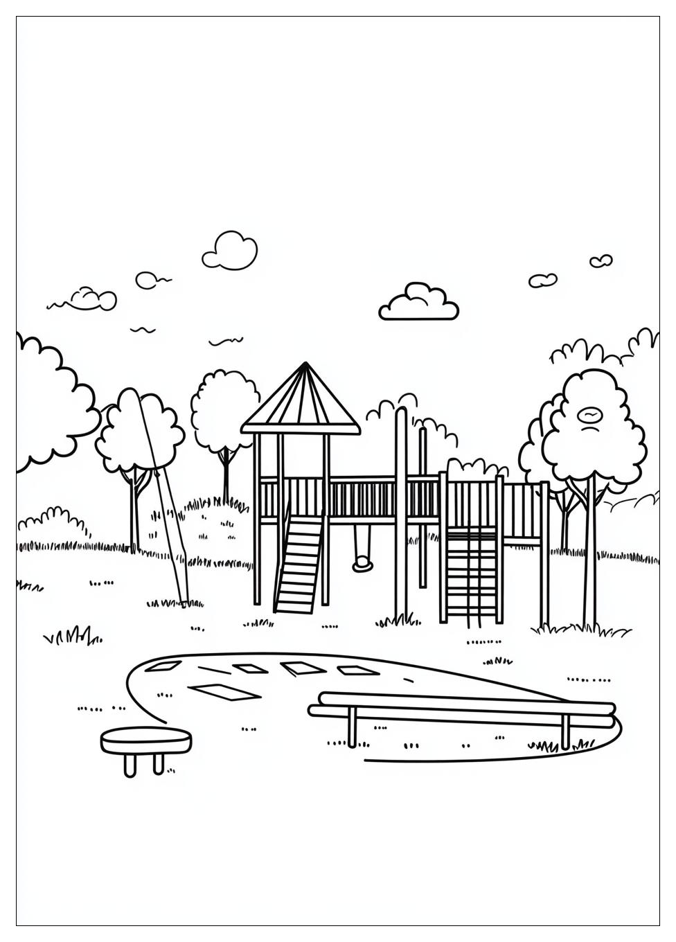 Spielplatz Ausmalbilder 6