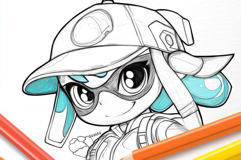 Splatoon Ausmalbilder : Inkling und Octoling zum Leben erwecken