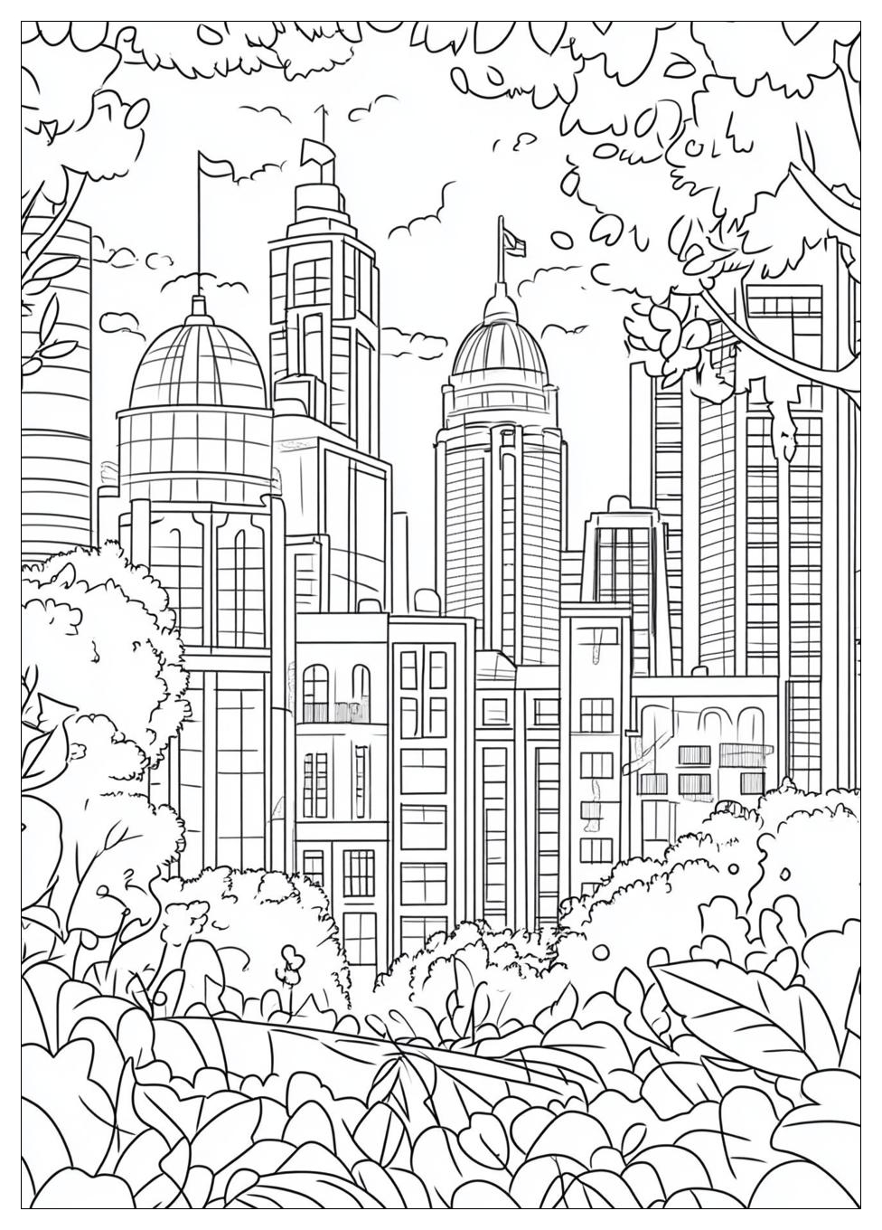 Stadt Ausmalbilder 1