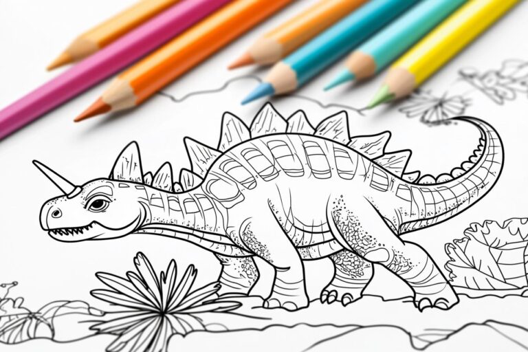 Stegosaurus Ausmalbilder : Stegosaurus zum Leben erwecken
