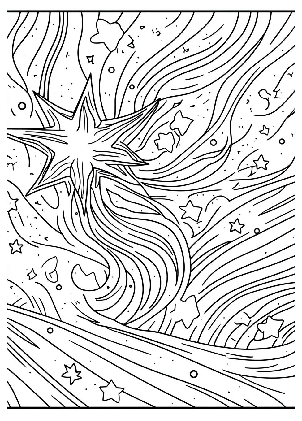 Sternschnuppe Ausmalbilder 2