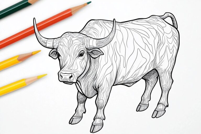 Stier Ausmalbilder : Malvorlagen für Kreativität und Spaß