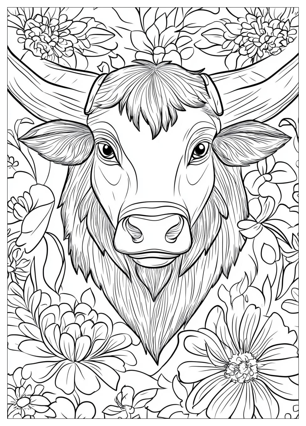 Stier Ausmalbilder 10