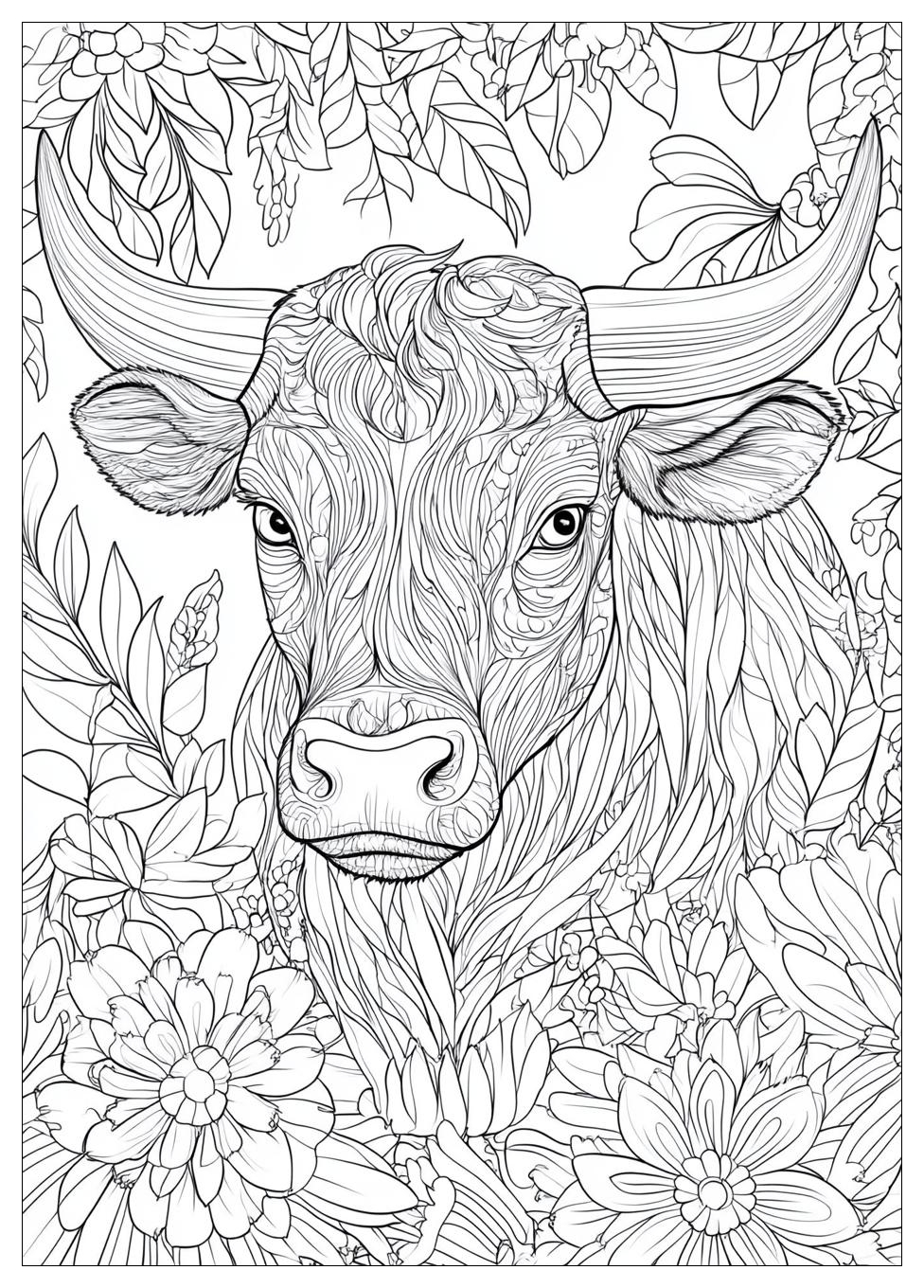 Stier Ausmalbilder 14