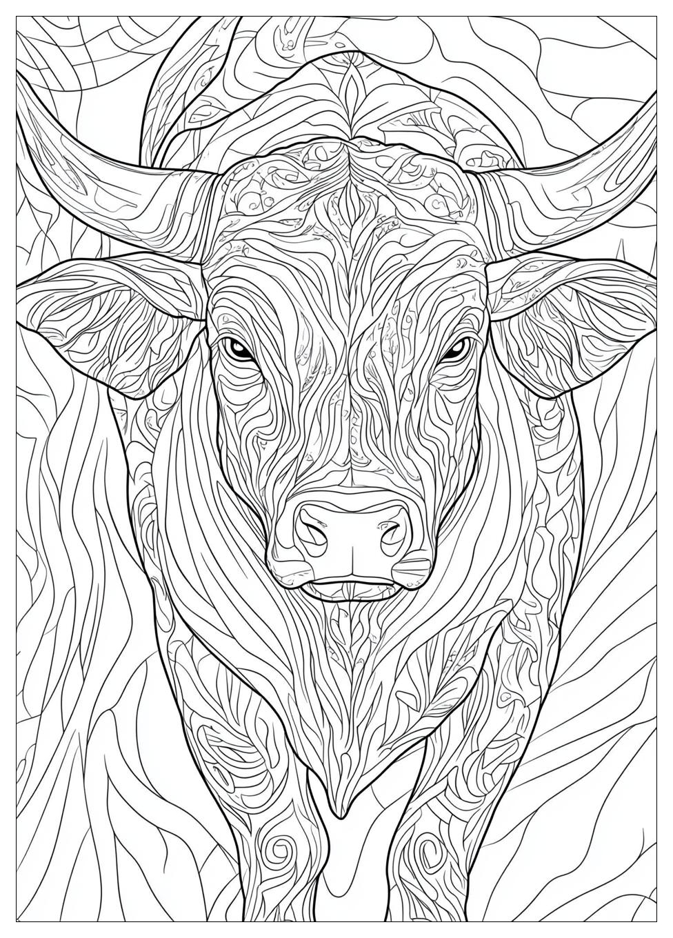 Stier Ausmalbilder 16