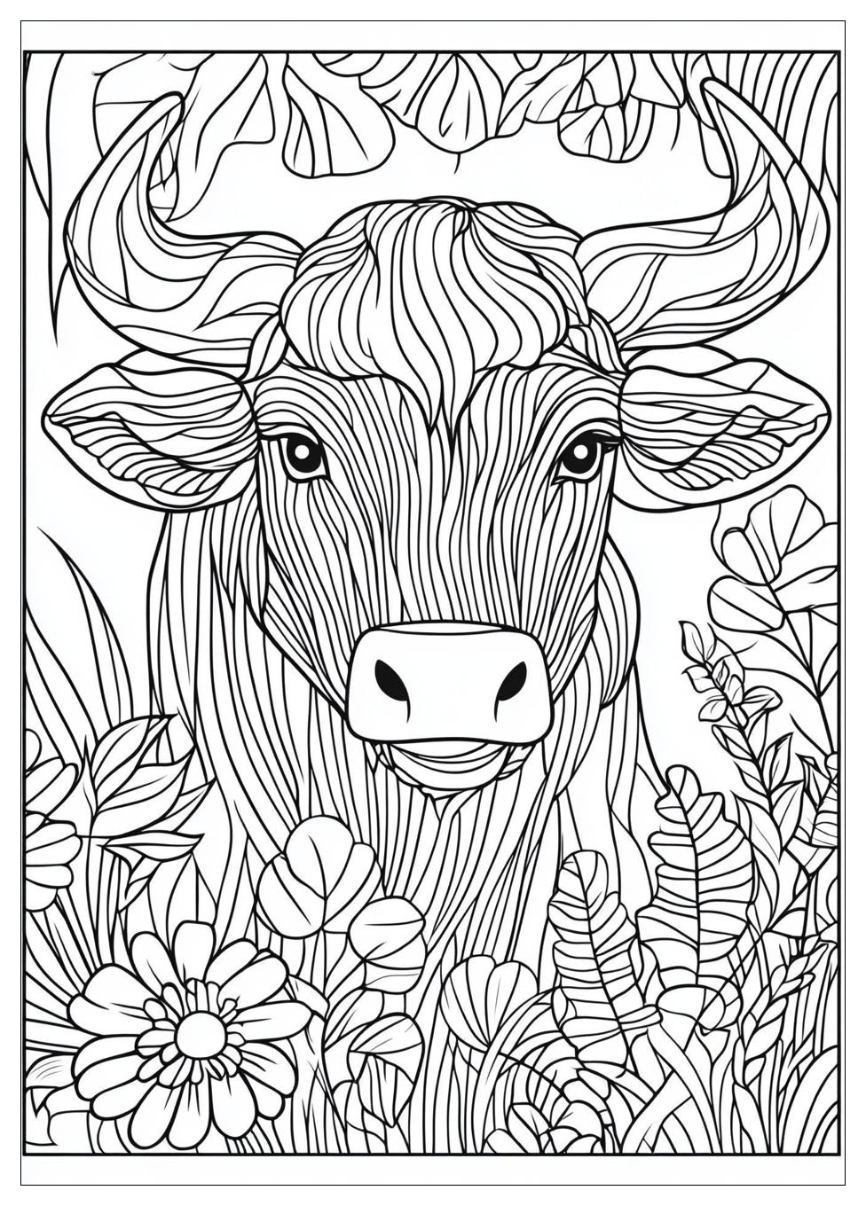Stier Ausmalbilder 2