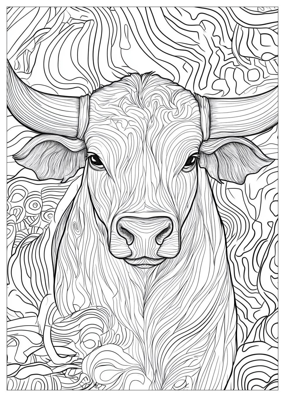 Stier Ausmalbilder 23