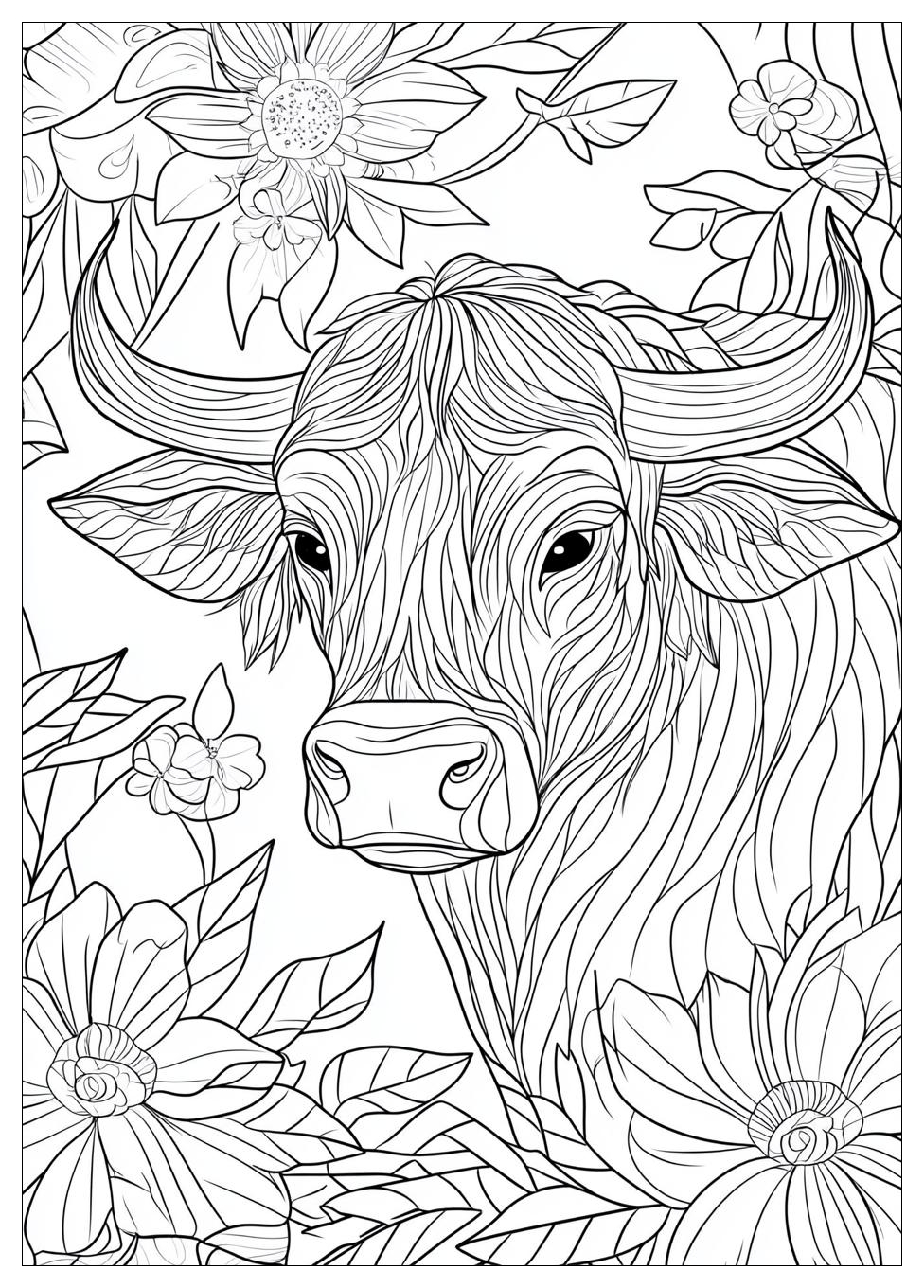 Stier Ausmalbilder 3