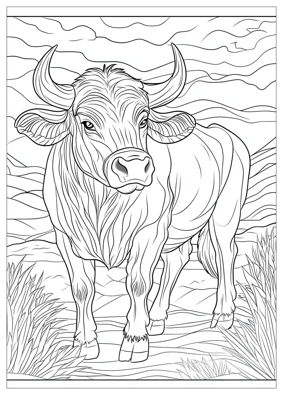Stier Ausmalbilder 4