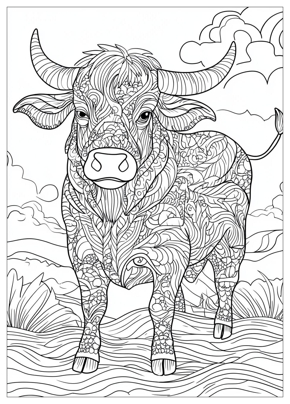 Stier Ausmalbilder 5
