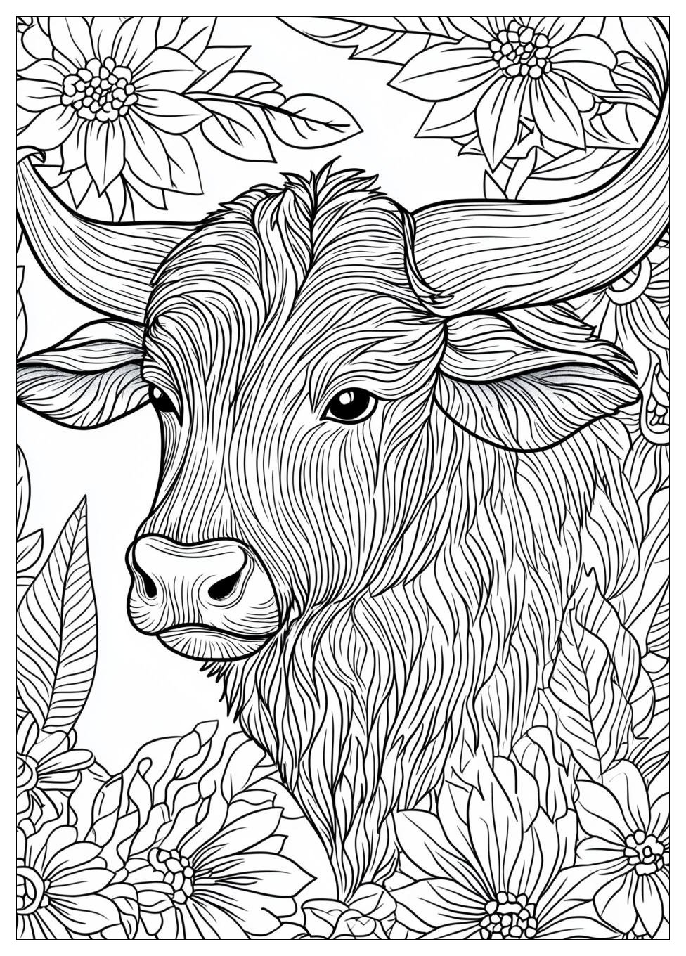 Stier Ausmalbilder 6