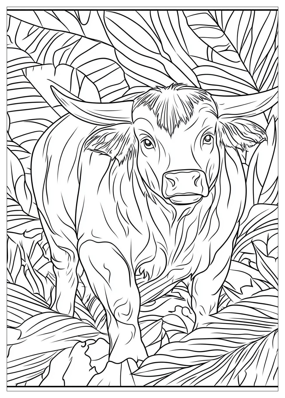 Stier Ausmalbilder 7