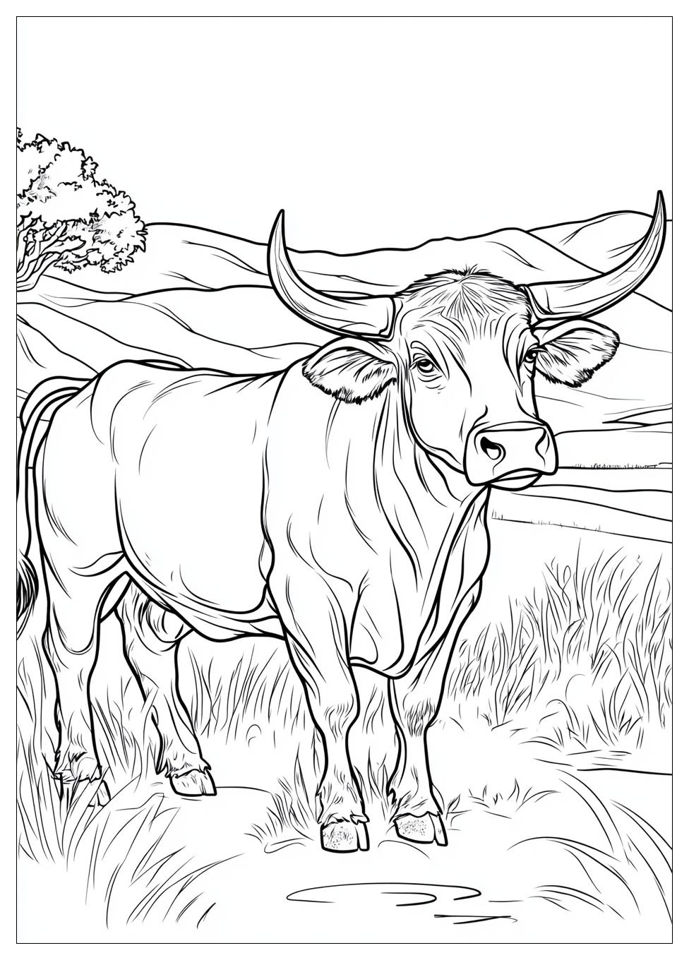 Stier Ausmalbilder 9