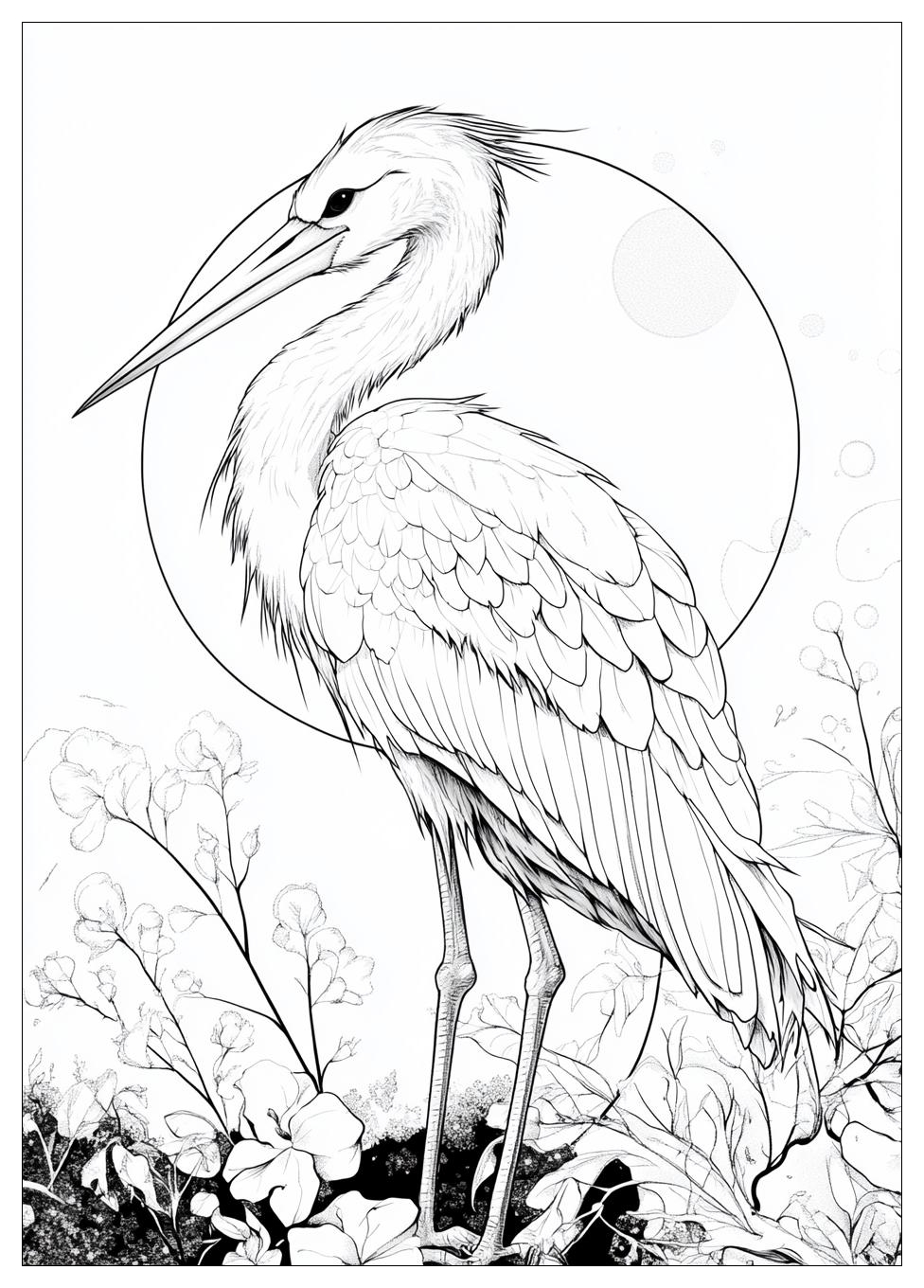 Storch Ausmalbilder 1