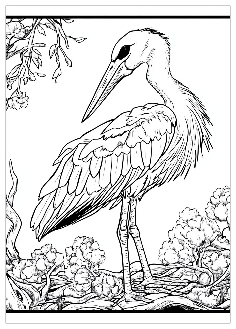Storch Ausmalbilder 3