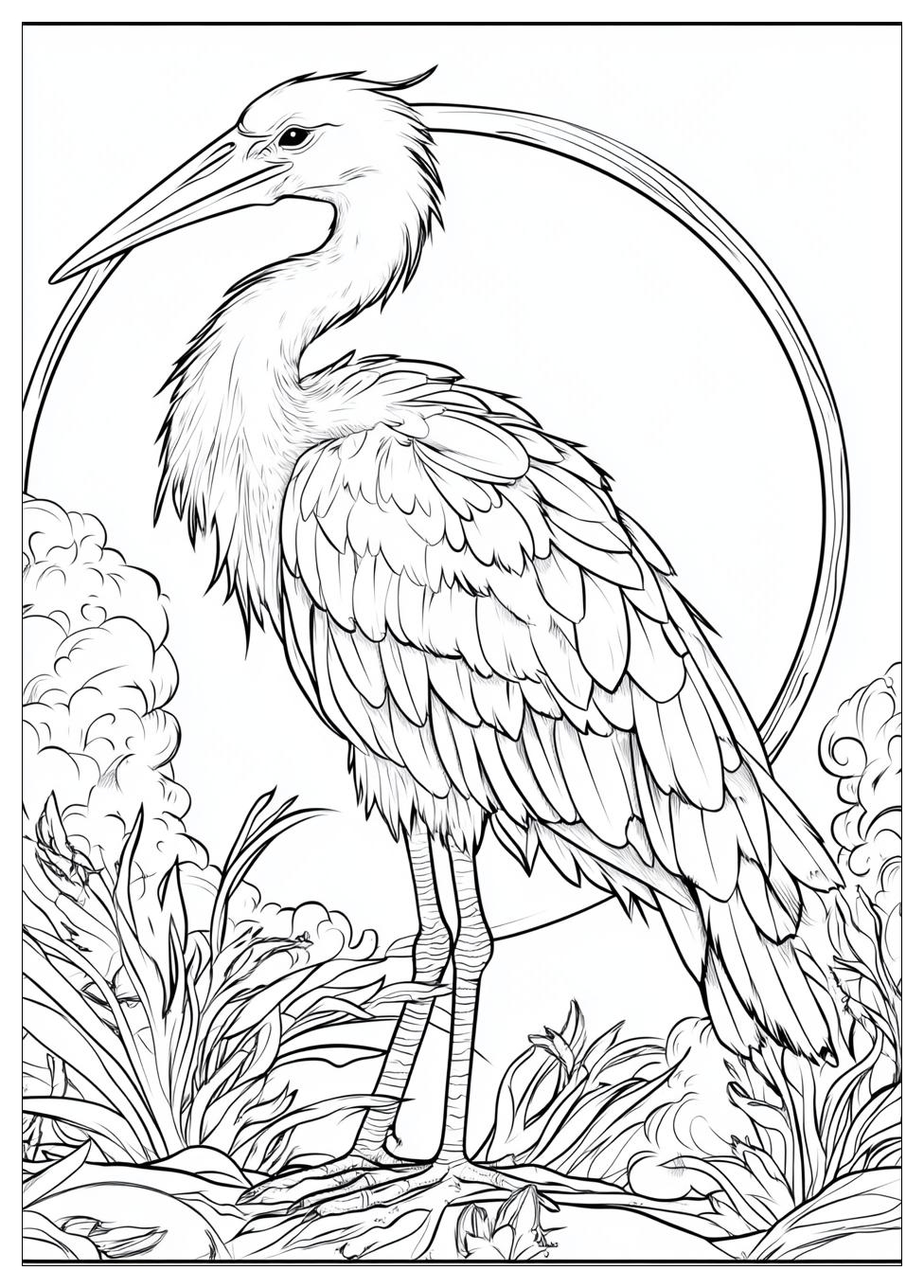Storch Ausmalbilder 4