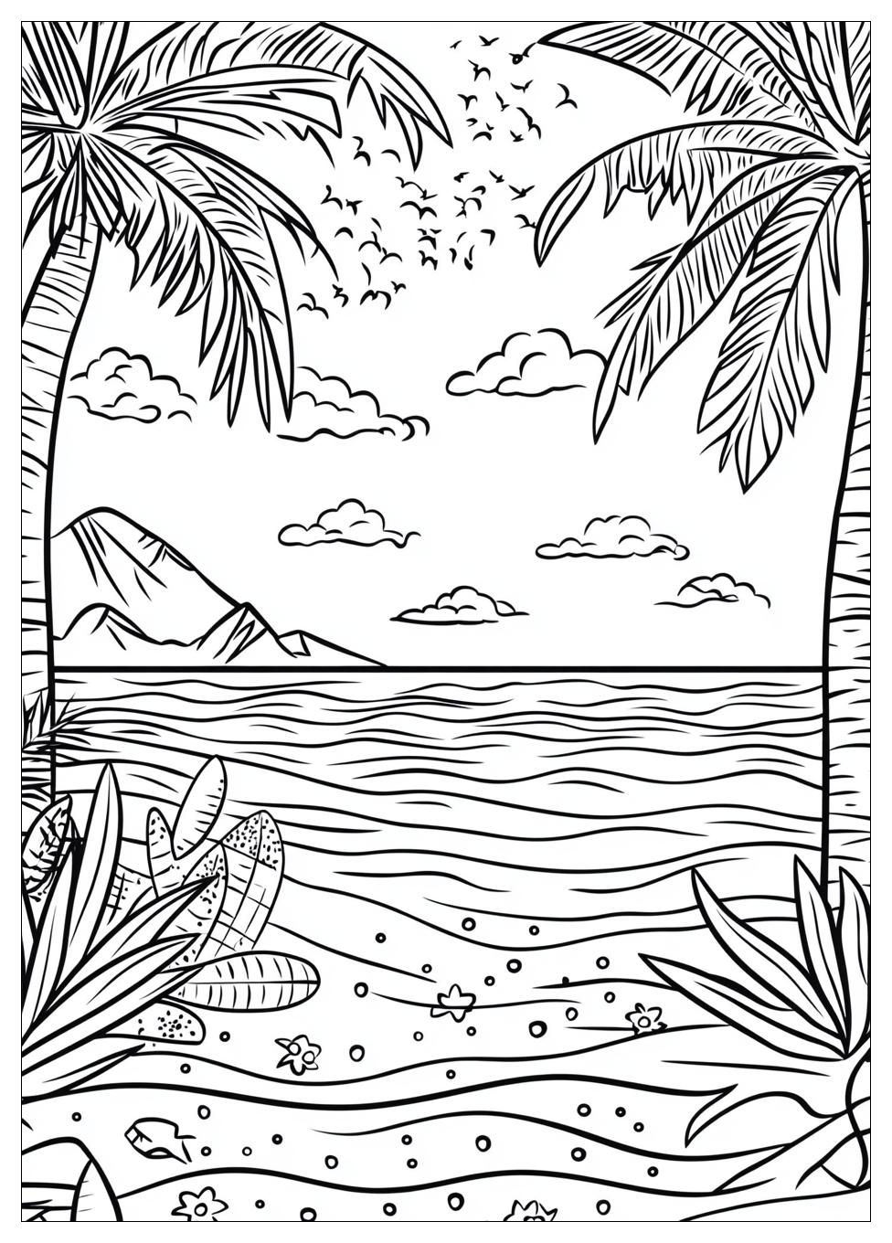 Strand Ausmalbilder 13