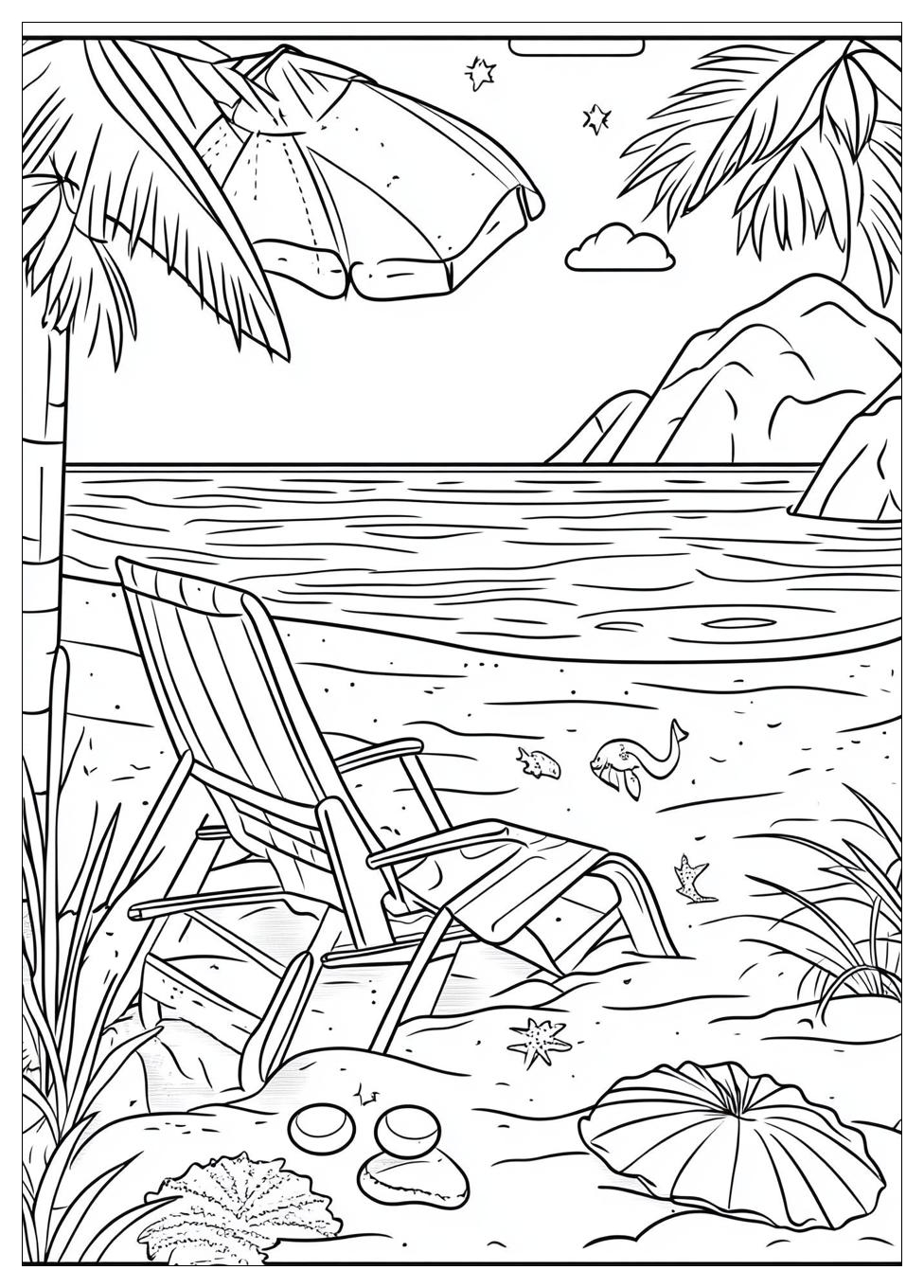 Strand Ausmalbilder 3