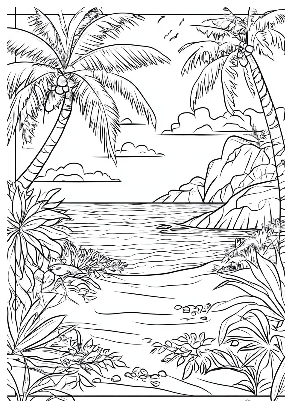 Strand Ausmalbilder 4