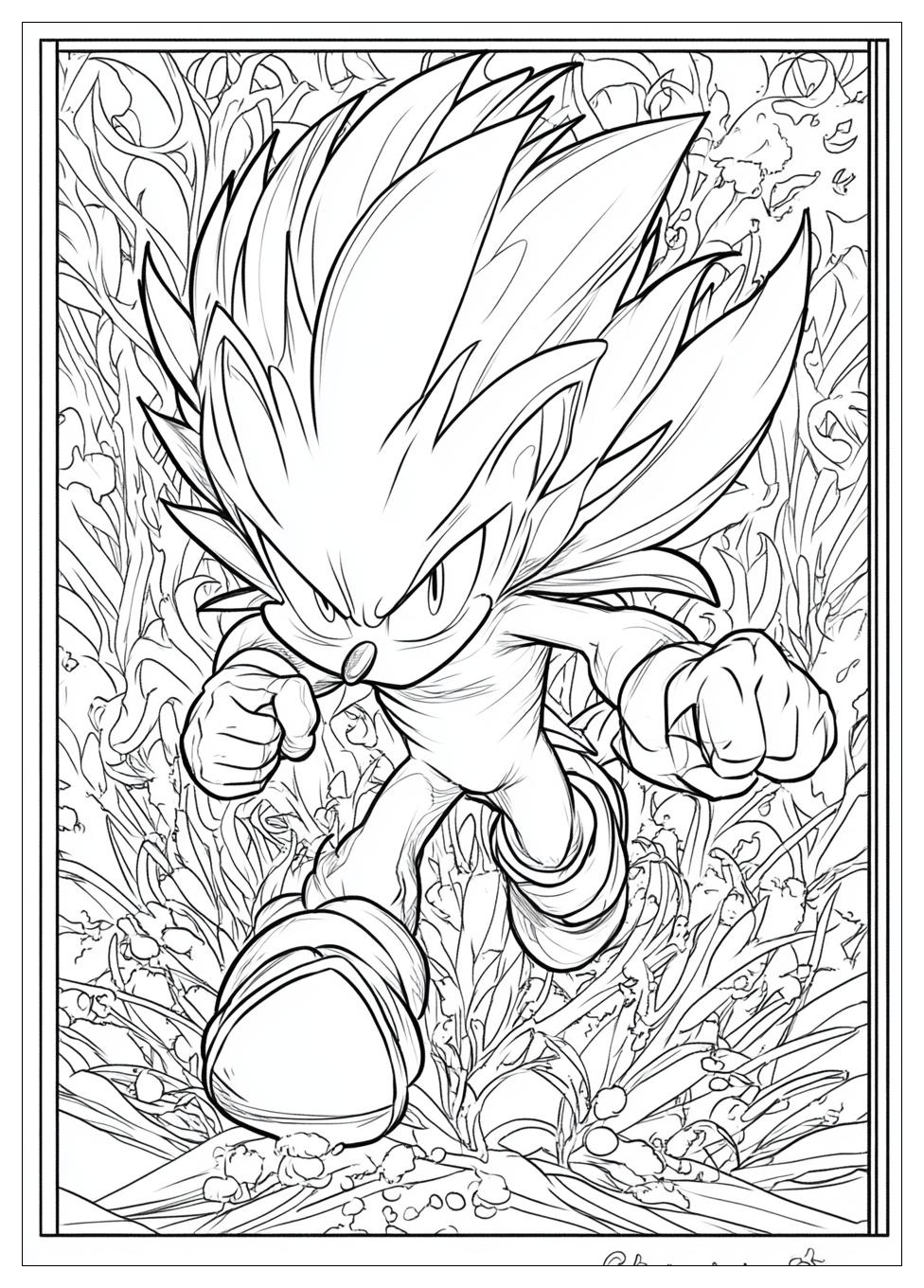 Super Sonic Ausmalbilder 1