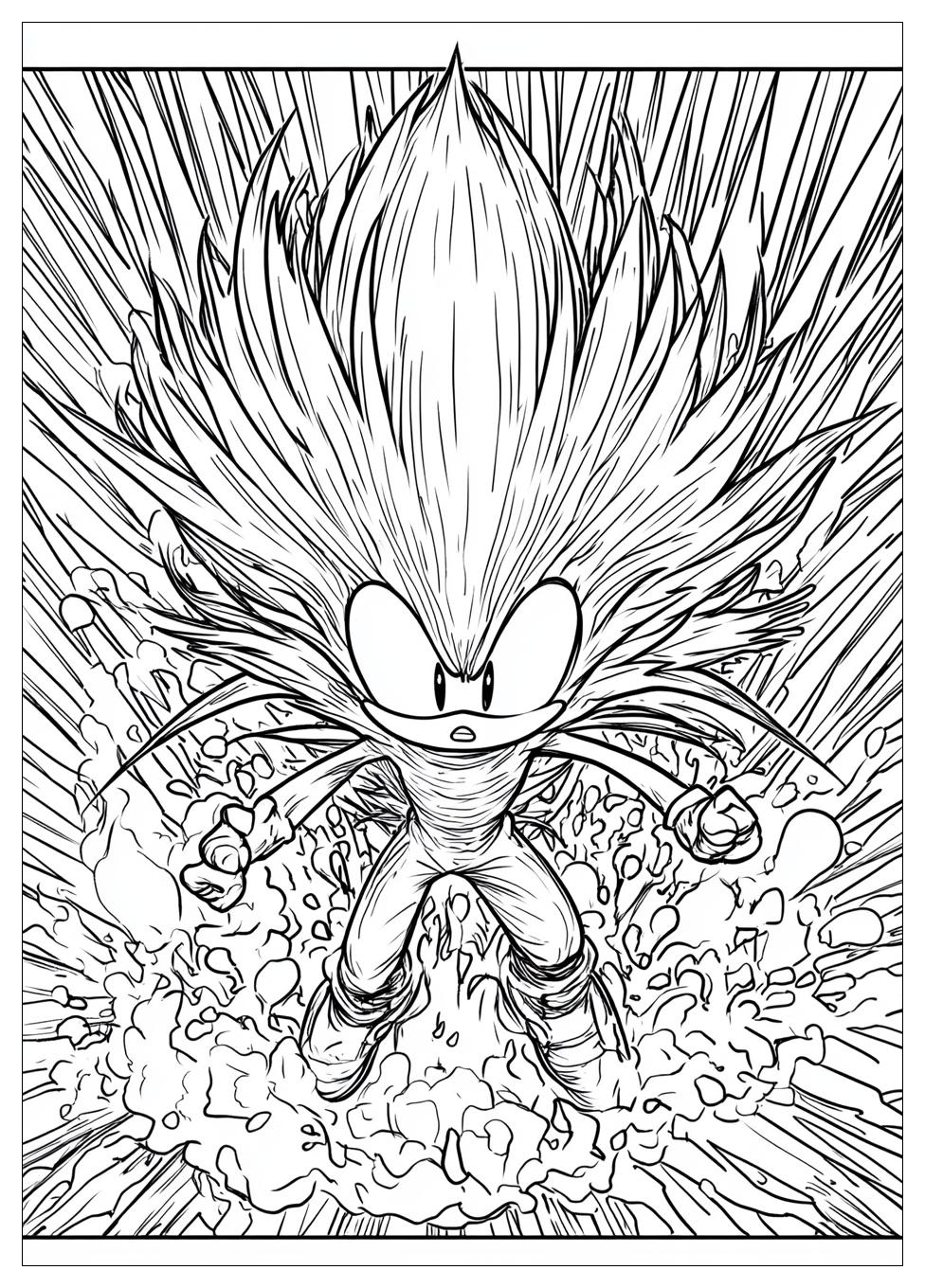 Super Sonic Ausmalbilder 12