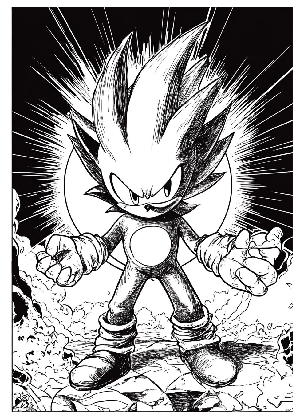 Super Sonic Ausmalbilder 20