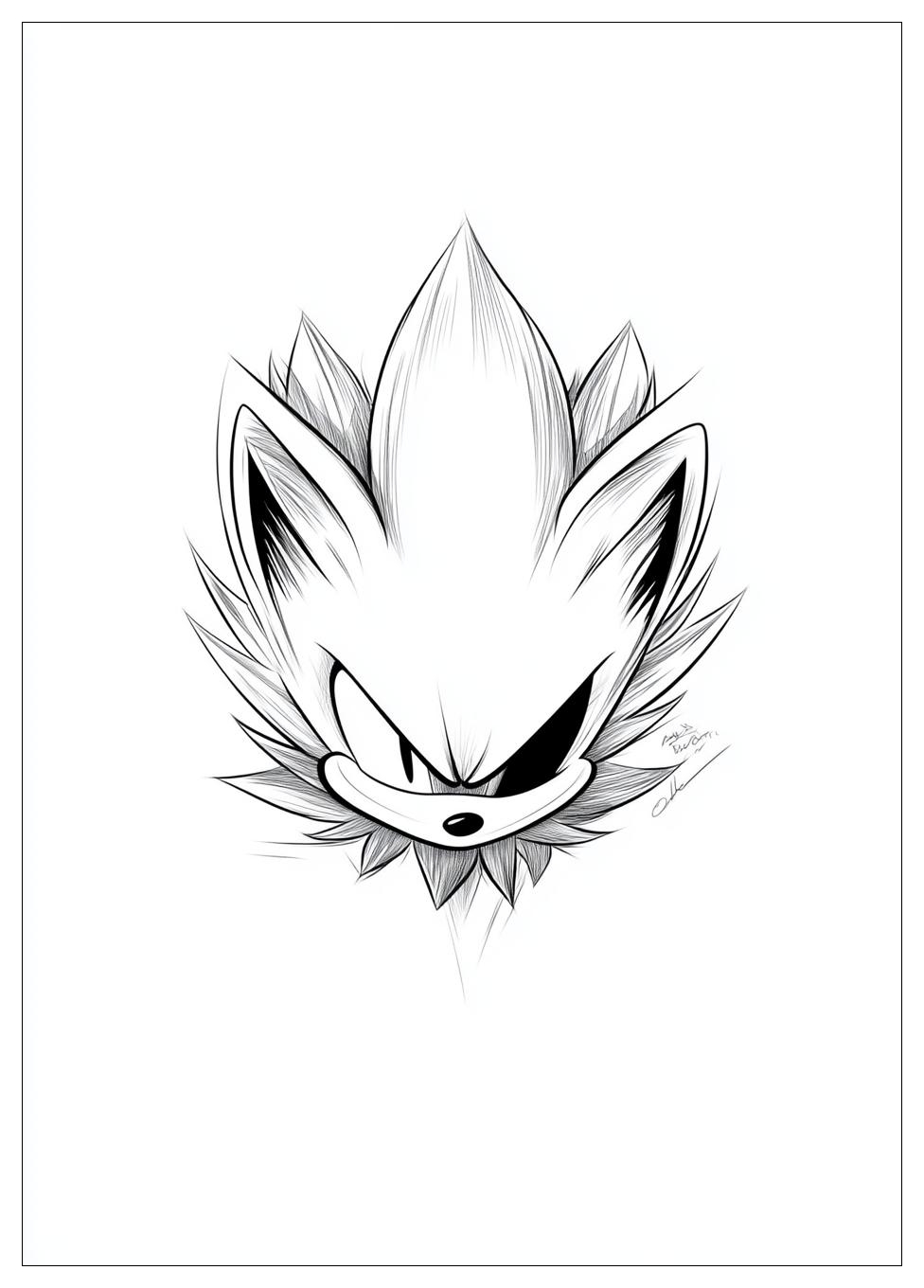 Super Sonic Ausmalbilder 6