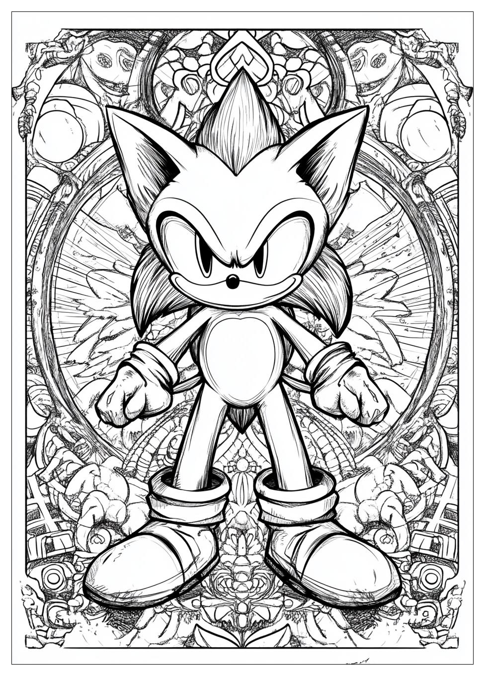 Super Sonic Ausmalbilder 7